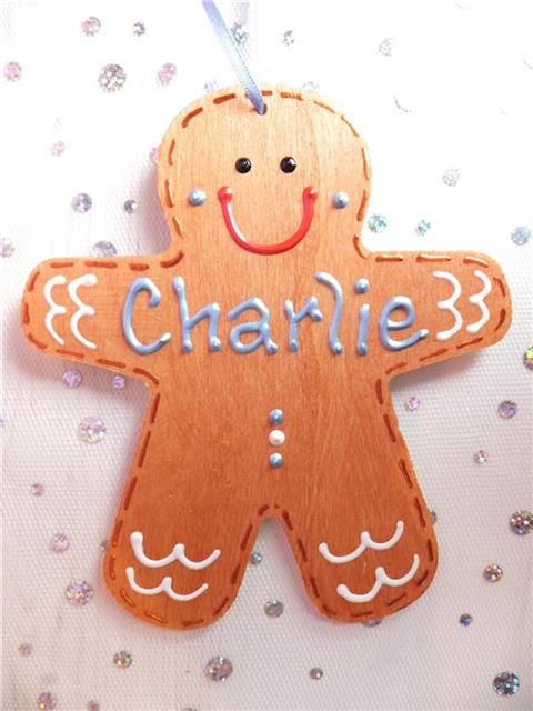 Gingerbread Man Christmas Decoration - Charlie