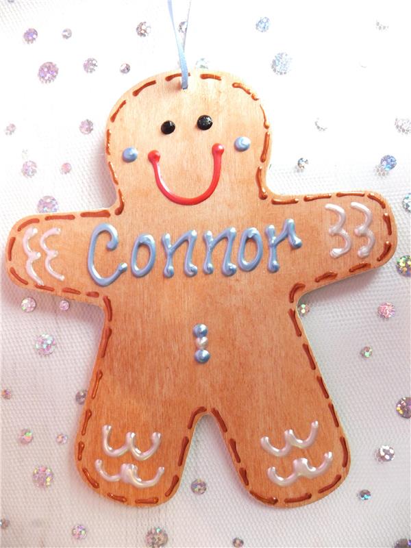 Gingerbread Man Christmas Decoration - Connor