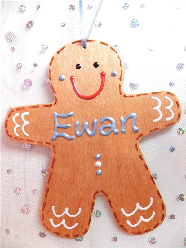 Gingerbread Man Christmas Decoration - Ewan