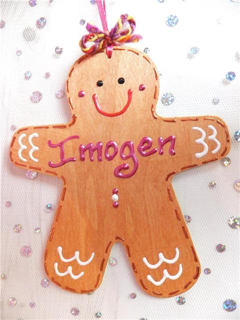 Gingerbread Man Christmas Decoration - Imogen