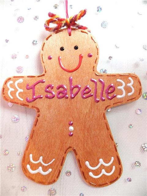 Gingerbread Man Christmas Decoration - Isabelle
