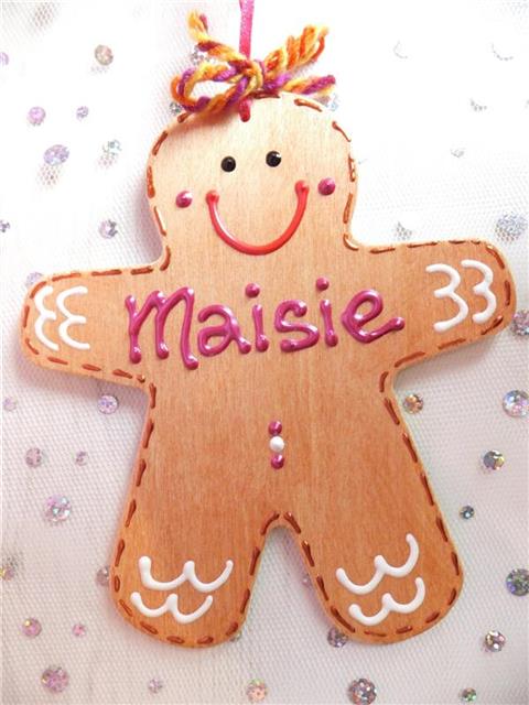 Gingerbread Man Christmas Decoration - Maisie