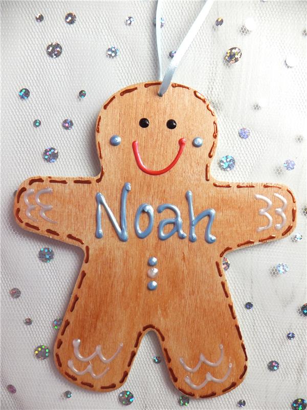 Gingerbread Man Christmas Decoration - Noah